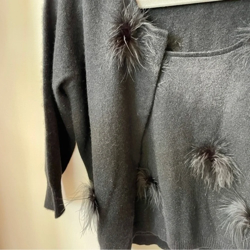 NEW BEBE Tank & Cardigan Set‎ w/ Little Feather Poofs